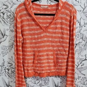 Paradise USA Orange Striped Sweater